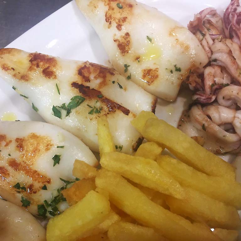 Calamares a la plancha Calamares a la plancha